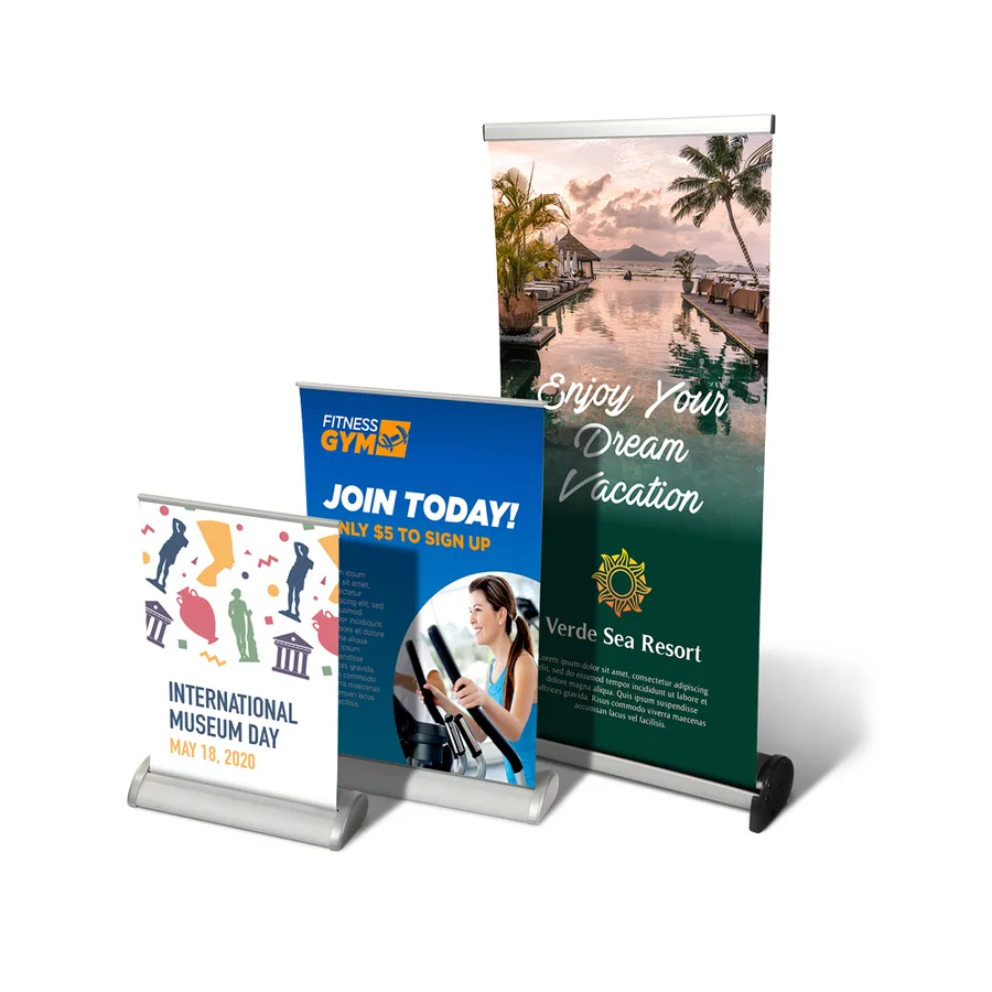 Retractable and tension displays